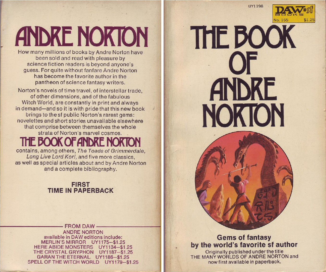 book of andre norton 1975 uy1198